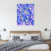 Quantenfluids kinetische Malerei Leinwanddruck (Insitu (Schlafzimmer))
