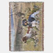 Quantenjagd mit Spaniels aus der Bretagne, Art Decke (Vorderseite Vertikal)