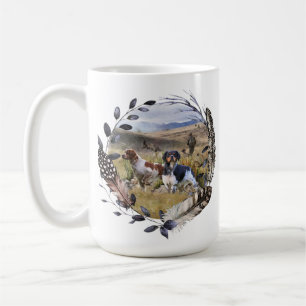 Quantenjagd mit Spaniels aus der Bretagne, Art Kaffeetasse