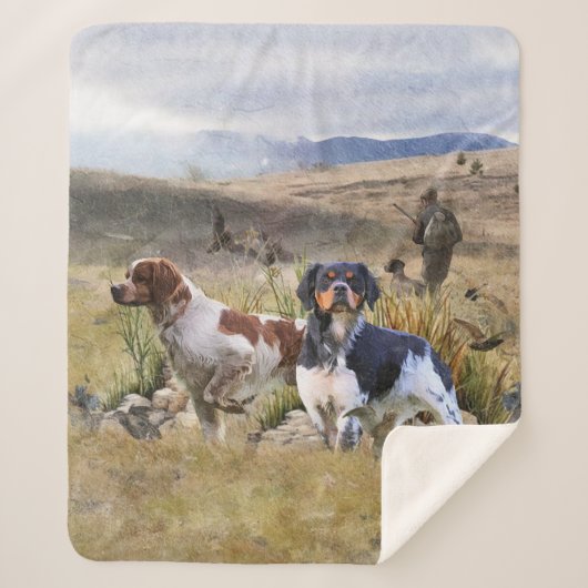 Quantenjagd mit Spaniels aus der Bretagne, Art Sherpadecke (Vorderseite)
