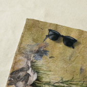 Quantenjagd mit Spaniels aus der Bretagne, Art Strandtuch (Beispiel)