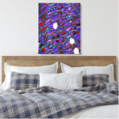 Quantenmechanik Farben Fließendes Muster Leinwanddruck (Insitu (Schlafzimmer))