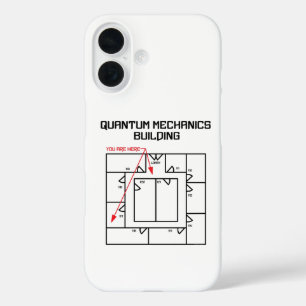 Quantenmechanik-Gebäude iPhone 16 Hülle