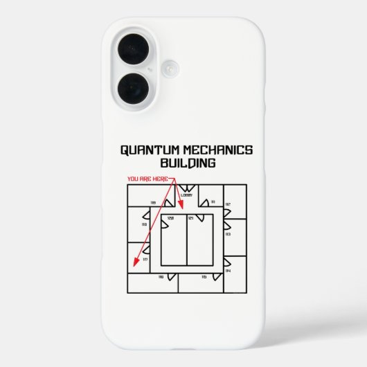 Quantenmechanik-Gebäude Case-Mate iPhone Hülle (Rückseite)