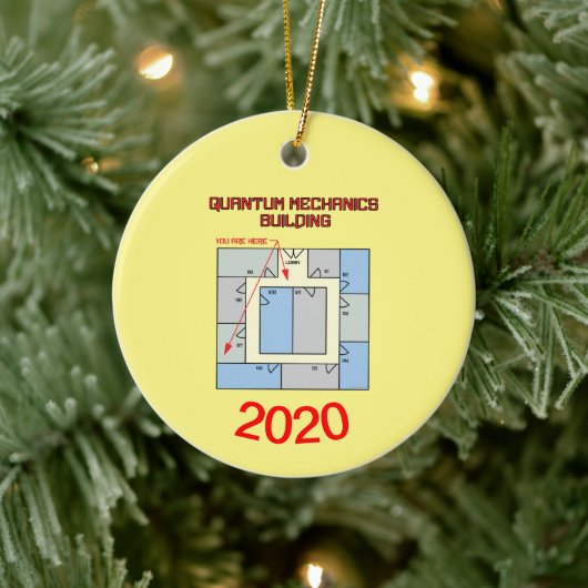 Quantenmechanik-Gebäude Keramik Ornament (Baum)