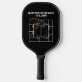 Quantenmechanik-Gebäude Pickleball Schläger (Rückseite)