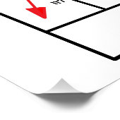 Quantenmechanik-Gebäude Poster (Ecke)