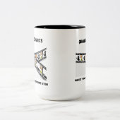 Quantenmechanik in vielen Welten Zweifarbige Tasse (Mittel)