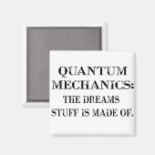 Quantenmechanik Magnet (Vorderseite/Rückseite)