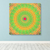 Quantenmechanik-Mandala-Kunst Leinwanddruck (Insitu (Holzboden))