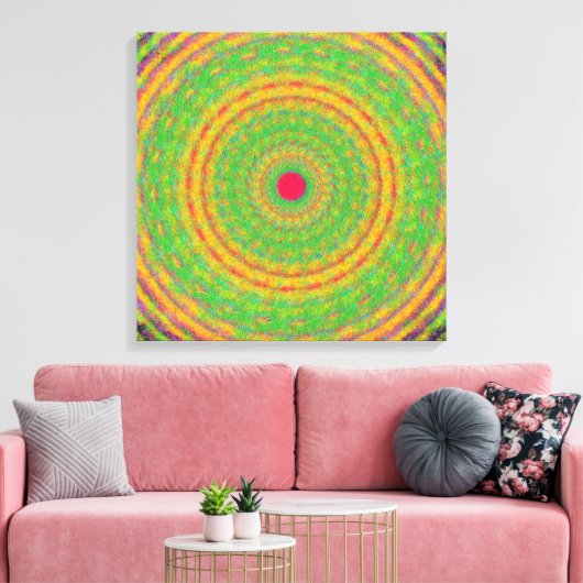 Quantenmechanik-Mandala-Kunst Leinwanddruck (Insitu (Wohnzimmer))
