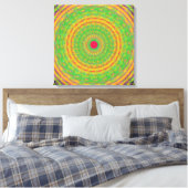 Quantenmechanik-Mandala-Kunst Leinwanddruck (Insitu (Schlafzimmer))