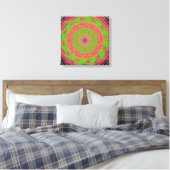 Quantenmechanik-Mandala-Muster Leinwanddruck (Insitu (Schlafzimmer))