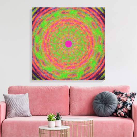 Quantenmechanik-Mandala-Muster  Leinwanddruck (Insitu (Wohnzimmer))