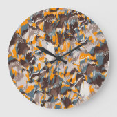 Quantenmechanik-Mandala-Muster-Wanduhr Große Wanduhr (Vorderseite)