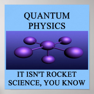 Quantenmechanik-Physik-Witz Poster