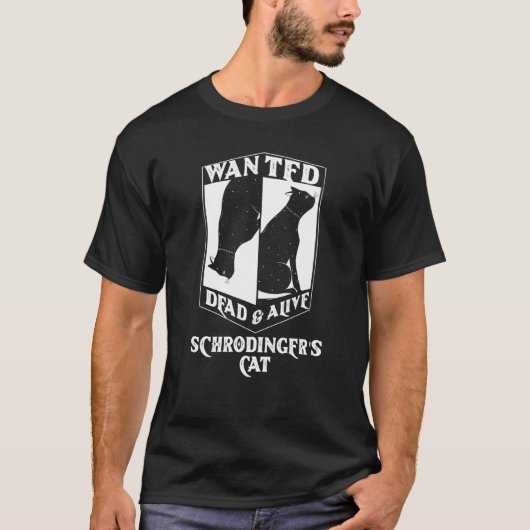 Quantenmechanik-Physiker Idee Schrödingers Katze T-Shirt (Vorderseite)