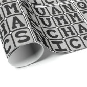 Quantenmechanik, Physikkonzept Geschenkpapier (Rolleneckpunkt)