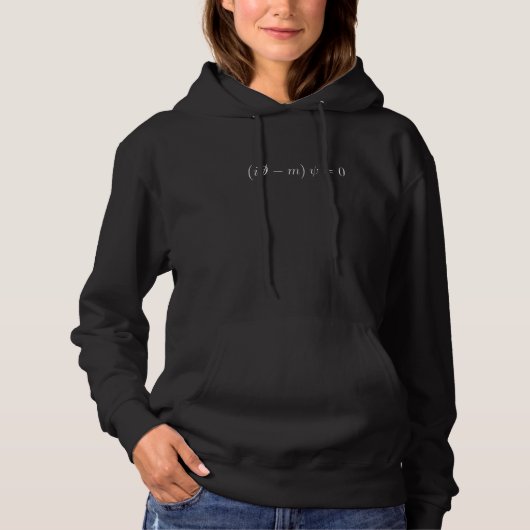Quantenmechanik Teilchenphysik Dirac-Gleichung Hoodie (Vorderseite)