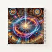 Quantenphysik-Design mit hoher Energie Notizblock (Rückseite)