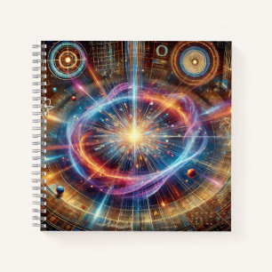 Quantenphysik-Design mit hoher Energie Notizblock