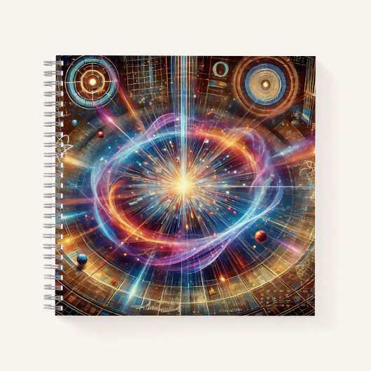 Quantenphysik-Design mit hoher Energie Notizblock (Vorderseite)