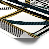 Quantenphysik-Geometrisches Musterdesign Poster (Ecke)
