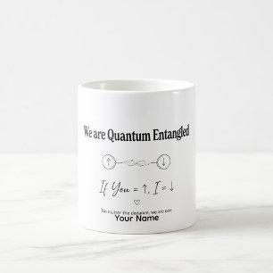 Quantenphysik-Geschenk Verschränkungs-Liebe-Tasse Kaffeetasse