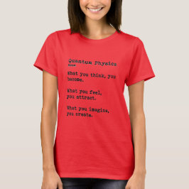 Quantenphysik: Grundfarbige Crew Neck T-Shirt