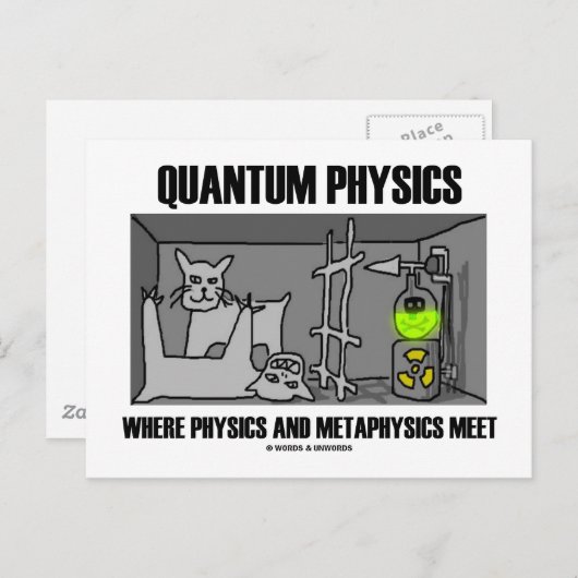 Quantenphysik, in der sich Physik und Metaphysik t Postkarte (Vorne/Hinten)
