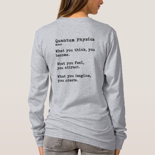 Quantenphysik: Langsamer Crew Neck T-Shirt (Rückseite)