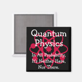 Quantenphysik Magnet (Vorderseite/Rückseite)