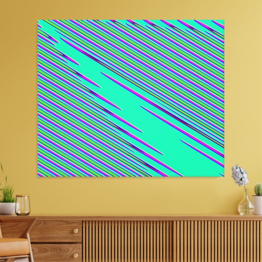 Quantenphysik-Welleninterferenzmuster Leinwanddruck (Insitu (Wohnzimmer))