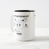Quantenphysiker Inside (Higgs Field Higgs Boson) Zweifarbige Tasse (Vorderseite Links)
