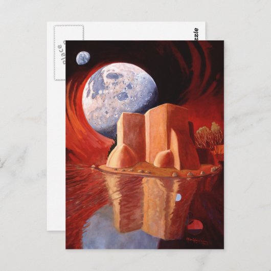 Quantensprung von Alan Heuer Postkarte (Vorne/Hinten)