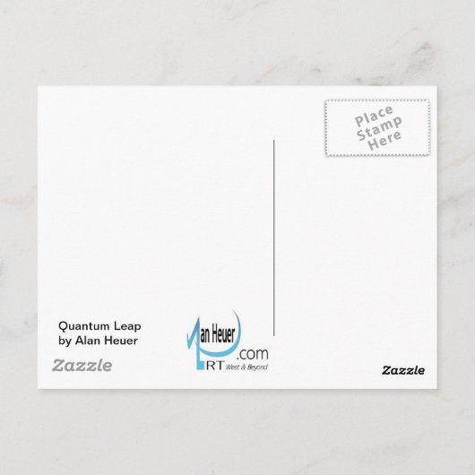 Quantensprung von Alan Heuer Postkarte (Rückseite)