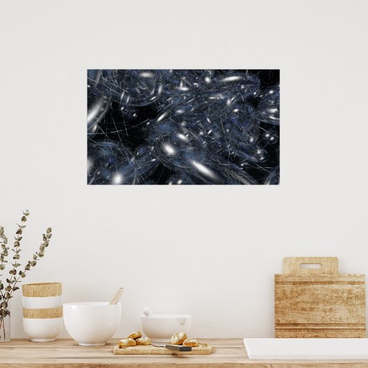 Quantenstruktur Poster (Küche)