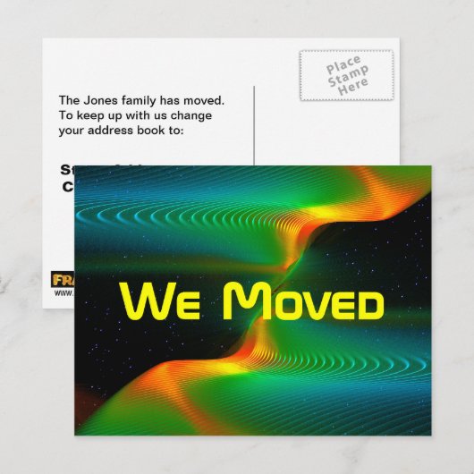 Quantenverschmelzung Ankündigungspostkarte (Vorne/Hinten)