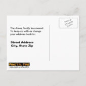 Quantenverschmelzung Ankündigungspostkarte (Rückseite)