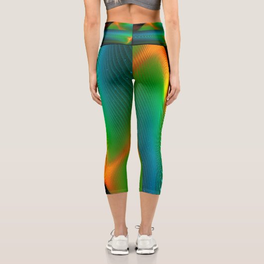 Quantenverschmelzung Capri Leggings (Rückseite)