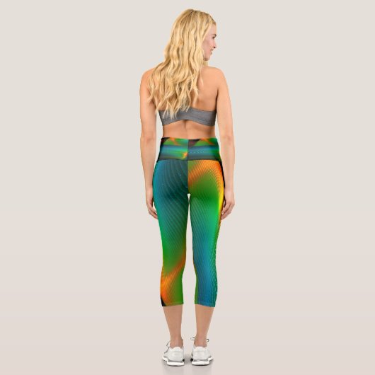 Quantenverschmelzung Capri Leggings (Rückseite)