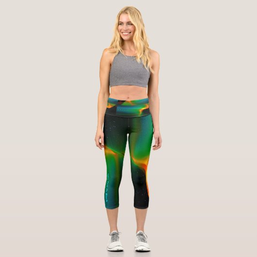 Quantenverschmelzung Capri Leggings (Vorderseite)