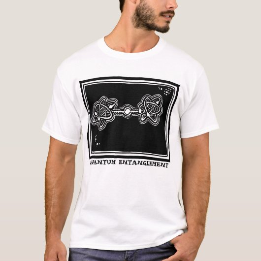 Quantenverschmelzung durch Wissenschaft und Grenze T-Shirt (Vorderseite)