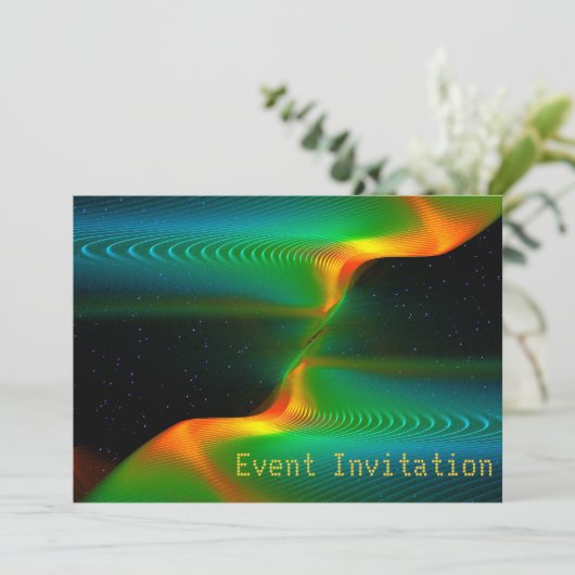 Quantenverschmelzung Einladung (Stehend Vorderseite)