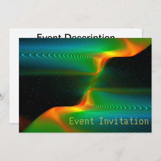 Quantenverschmelzung Einladung (Vorne/Hinten)