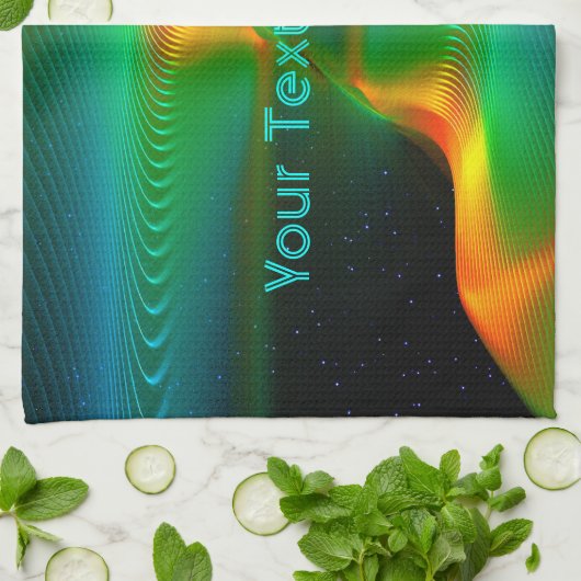 Quantenverschmelzung Geschirrtuch (Gefaltet)