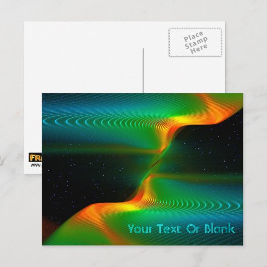 Quantenverschmelzung Postkarte (Vorne/Hinten)