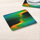 Quantenverschmelzung Rechteckiger Pappuntersetzer (angewinkelt)