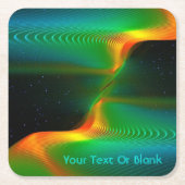 Quantenverschmelzung Rechteckiger Pappuntersetzer (Vorderseite)