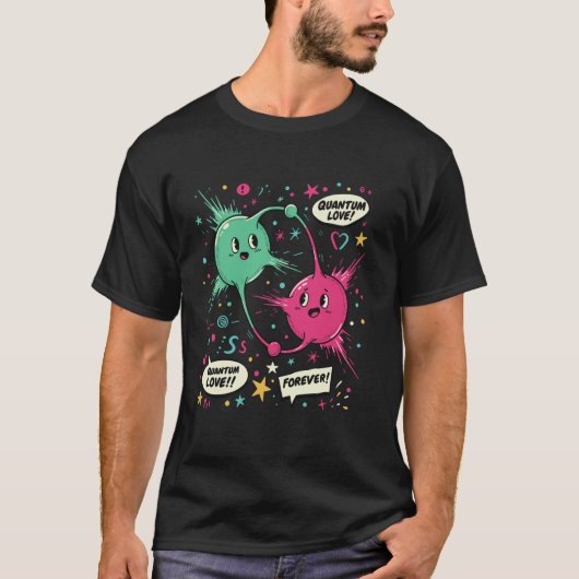 Quantenverschränkung Photon Physik Science Nerd A T-Shirt (Vorderseite)